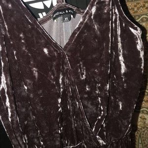 Velvet romper